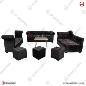 Sala Chesterfield Negra